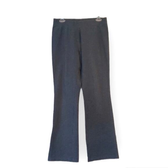 GAP Dark Grey Pull On Elastic Waistband Casual Boot Leg Pants M Neutral Solid - Picture 1 of 12